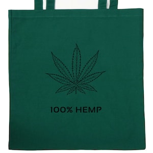 Hemp Go Green® 100% Hemp Tote Bag — Hemp Leaf Design