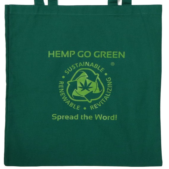 Hemp Go Green 100% Hemp Canvas Heavy Duty Reusable Shopping Bag
