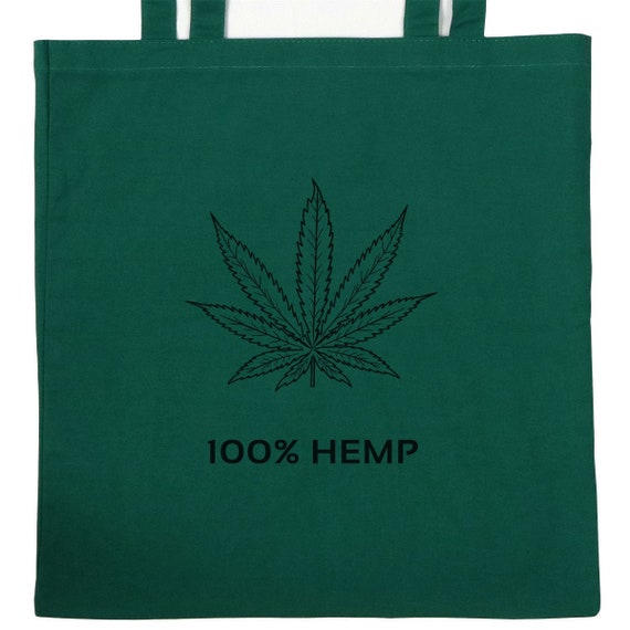 Hemp Go Green® 100 Hemp Tote Bag Hemp Leaf Design Etsy