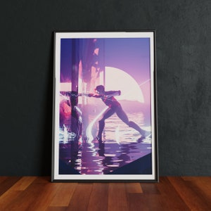 Vi Inspired Print |  Original Artwork | Scifi Poster | Videogame Poster | Fantasy Print