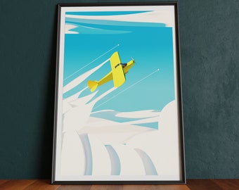 porco rosso plane poster