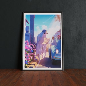 Ghost Road Trip Art Print: Spooky Cottagecore Illustration