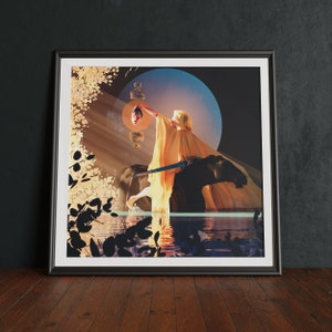 Mythological Art Print: Fantasy Rider, Heavyweight Archival Paper