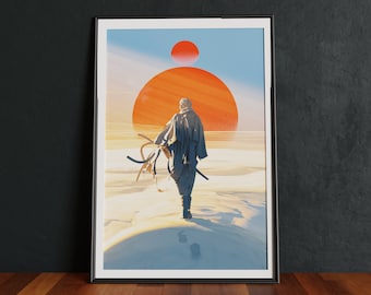Dune Art Print: Surreal Fremen Sci-Fi Poster