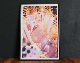 Mirkwood Golden Forest Print | Tolkien, LOTR Fantasy Art