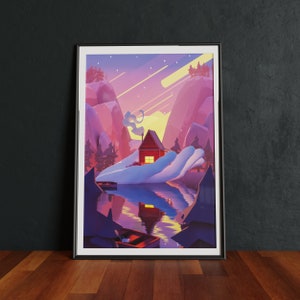 Reverie | Steven Universe Poster Print | Fantasy Print | Original Artwork | Cabin Art