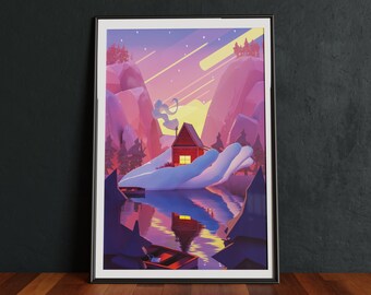 Reverie | Steven Universe Poster Print | Fantasy Print | Original Artwork | Cabin Art