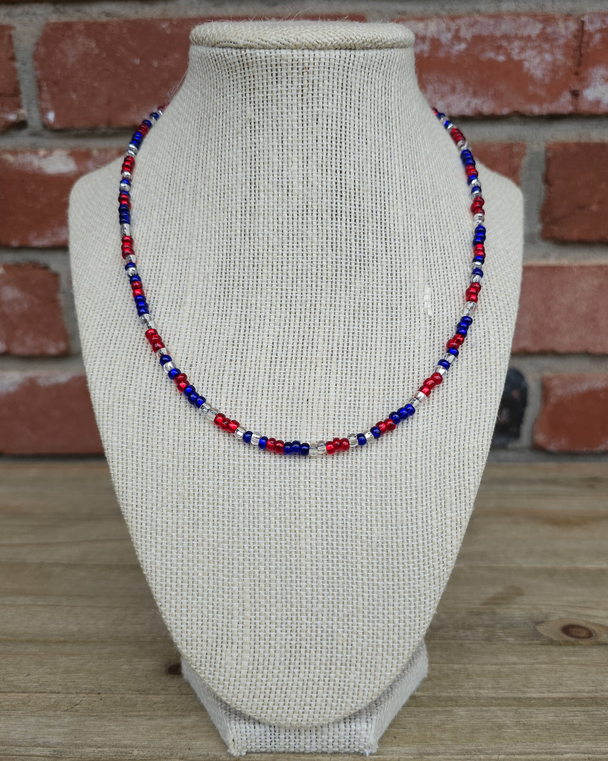 Buy Patriotic Bead Necklaces (Pack of 36) at S&S Worldwide