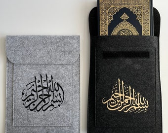 Bismillah Quran Case | iPad/Tablet Case | Quran Case | Arabic felt slip | Arabic Gift | Eid Gift