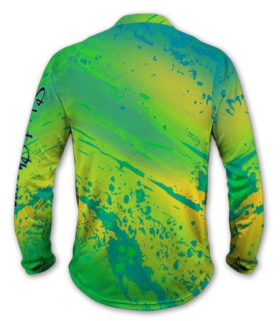 Men's Long Sleeve Mahi Series UPF 50+ Microfiber Performance Fishing Shirt by Skirt Chaser Gear