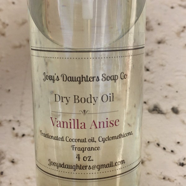 Dry body oil spray/Body Spray/4 oz oil/Pick your scent