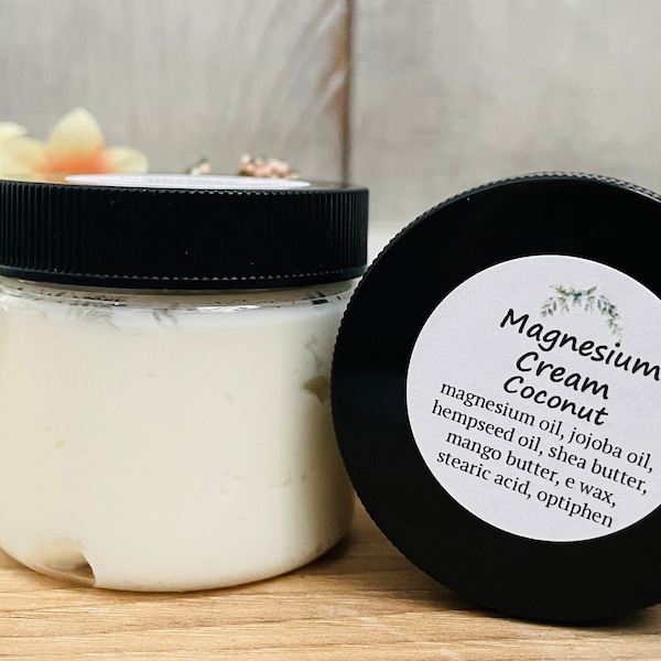 Magnesium Cream Travel Size 2 oz./Lotion/Soothing Body Lotion/Whipped Magnesium Cream/Muscle Relief