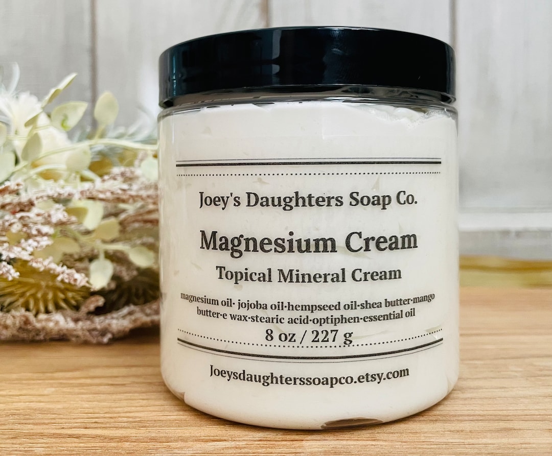 Magnesium Cream 8 Oz./lotion/soothing Body Lotion/whipped Magnesium