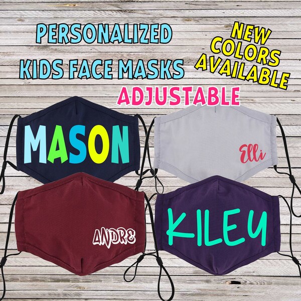 Personalized Adjustable Kids Face Masks