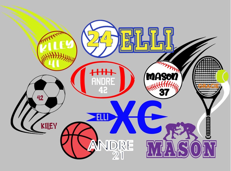 School Sports Decals Etsy