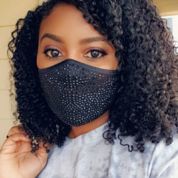Crystal Face Mask With Filter Etsy