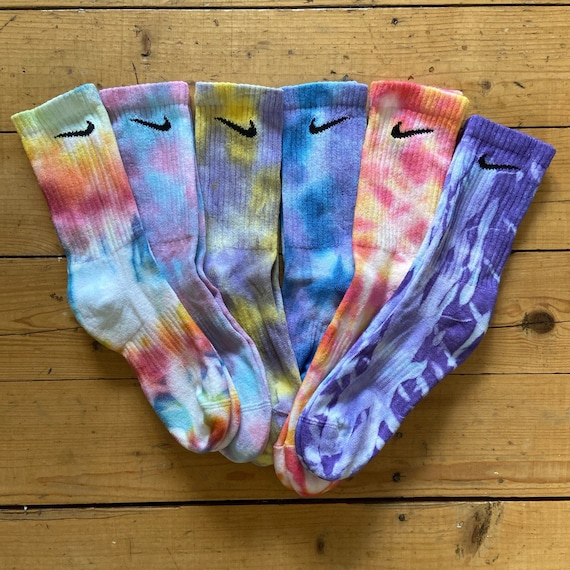 Tie Dye Nike Socks Adult Child and Toddler Sizes Etsy