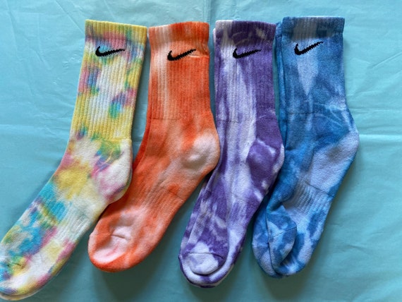 Tie dye Calcetines Nike tallas adultos y niños opciones - Etsy España