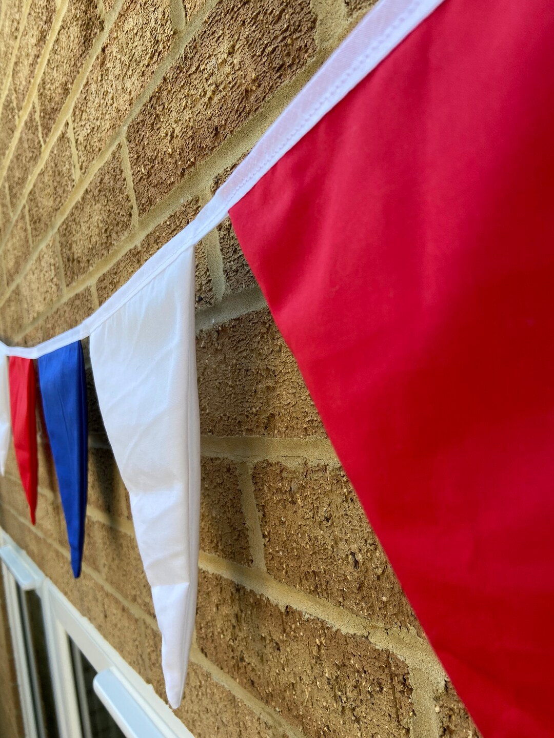 Red White and Blue Bunting Fabric Bunting Union Jack - Etsy
