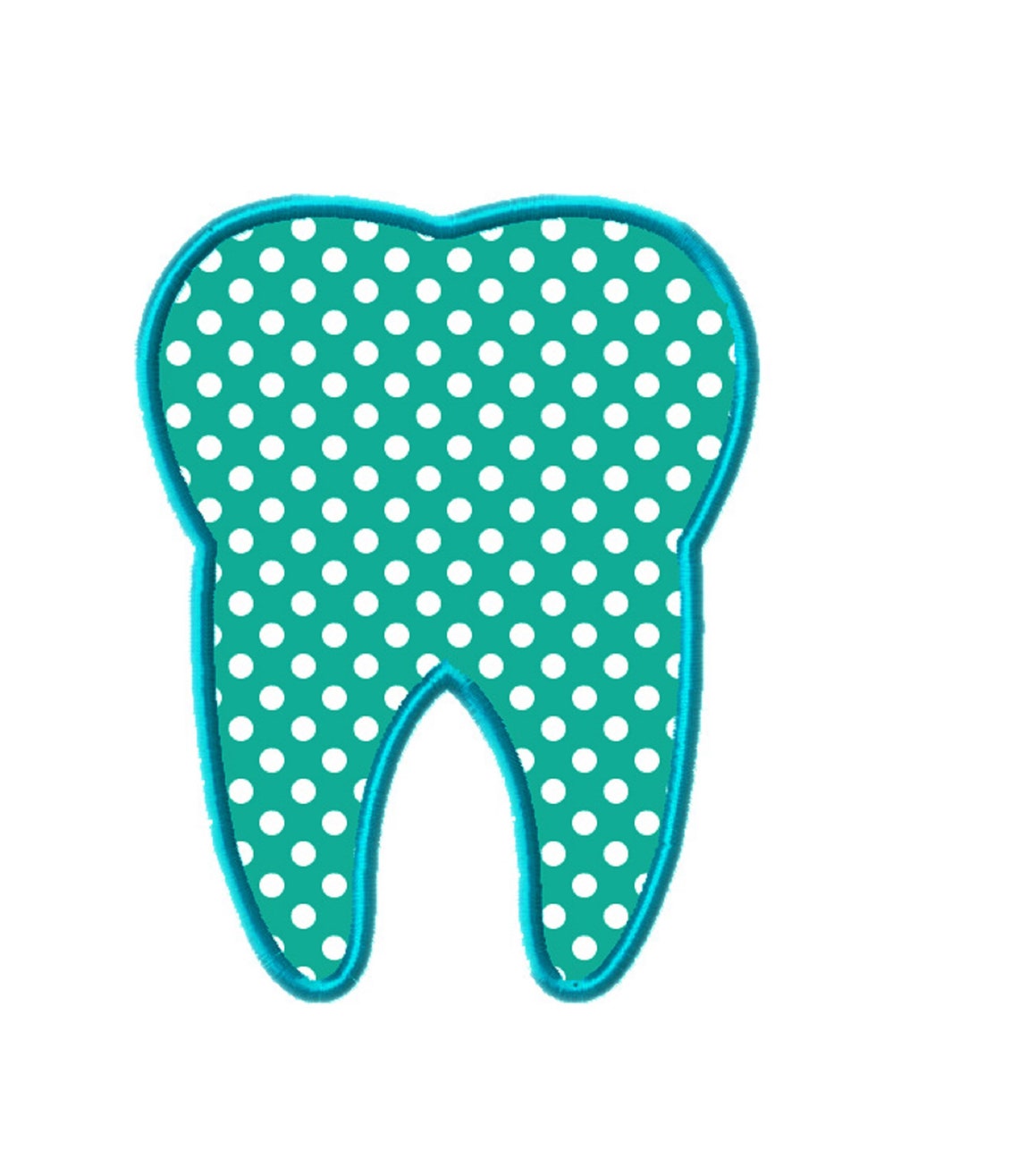 Tooth Applique Embroidery Design Tooth Applique Design - Etsy