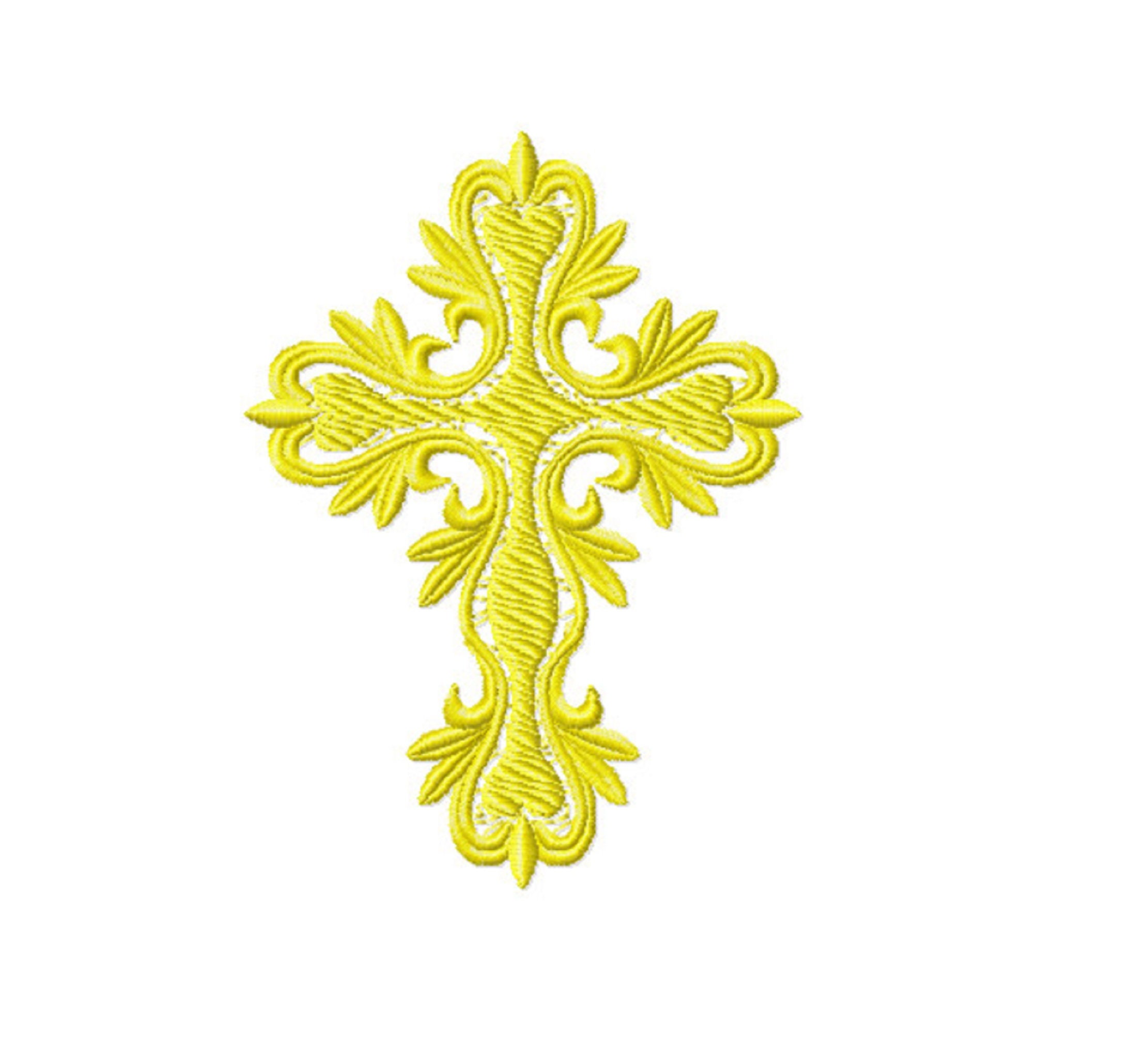 Filigree Pattern Christian Christian Cross Embroidery Design: Ornate Filigree (digital Download ...