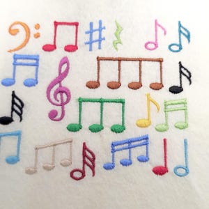 Music Note Embroidery Designs: Set of 20 (digital Download) - Etsy