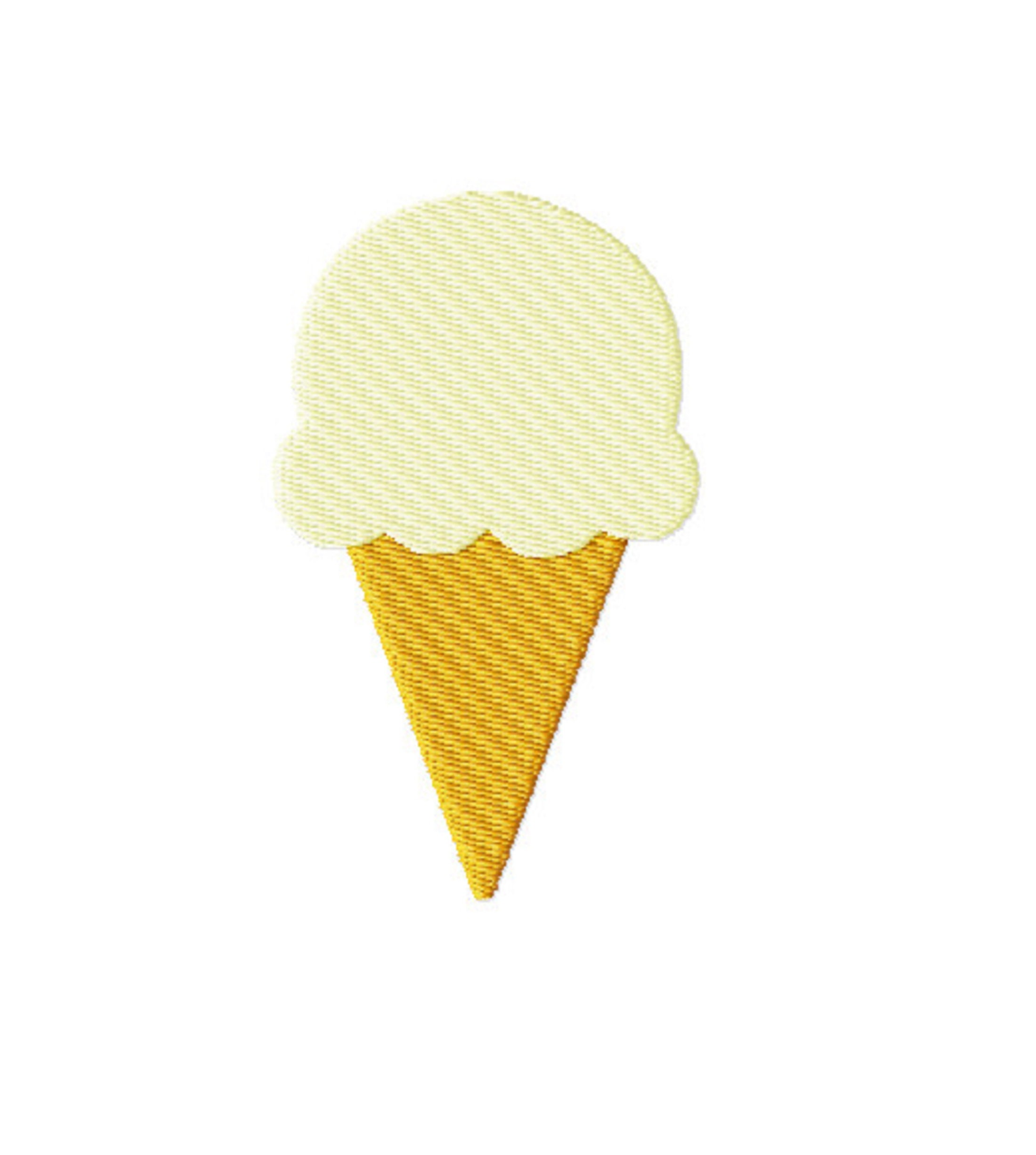 Ice Cream Cone Embroidery Design Ice Cream Set of 5 Machine Etsy