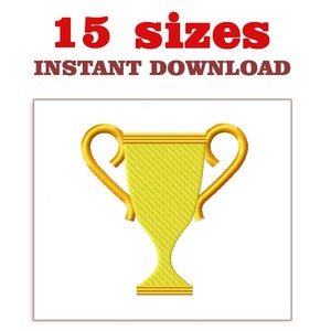 May include: A gold trophy with two handles. The trophy is on a white background. 15 sizes. Instant download.