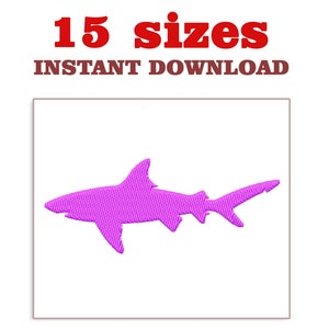 May include: Pink silhouette of a shark, 15 sizes, instant download.