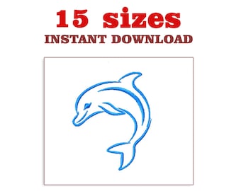 Delfin Stickdatei, Mini Stickdatei (Download)