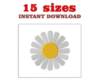 Daisy Flower Machine Embroidery Designs (Digital Download)