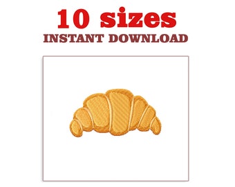 Croissantborduurontwerp: miniborduurwerk (digitale download)