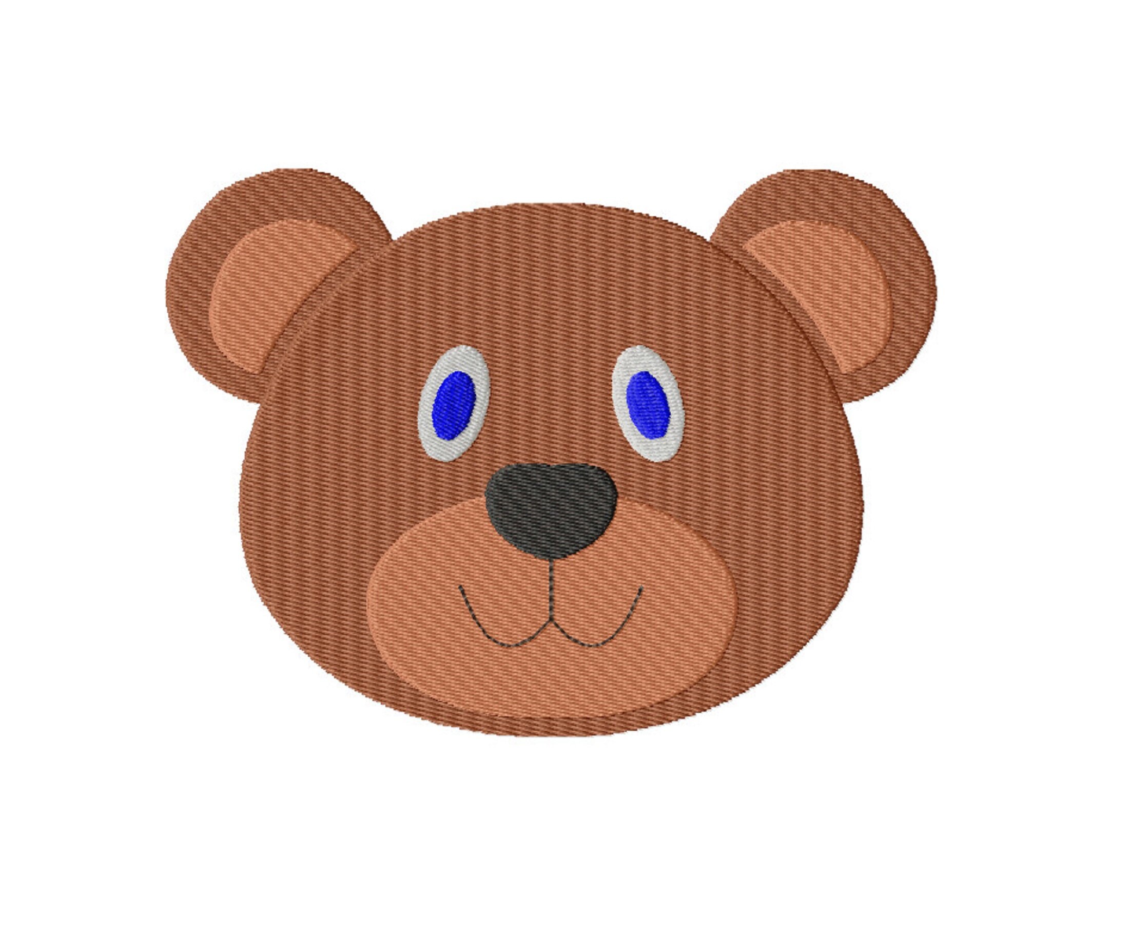 Bear Head Embroidery Design Bear Design Machine Embroidery Etsy UK