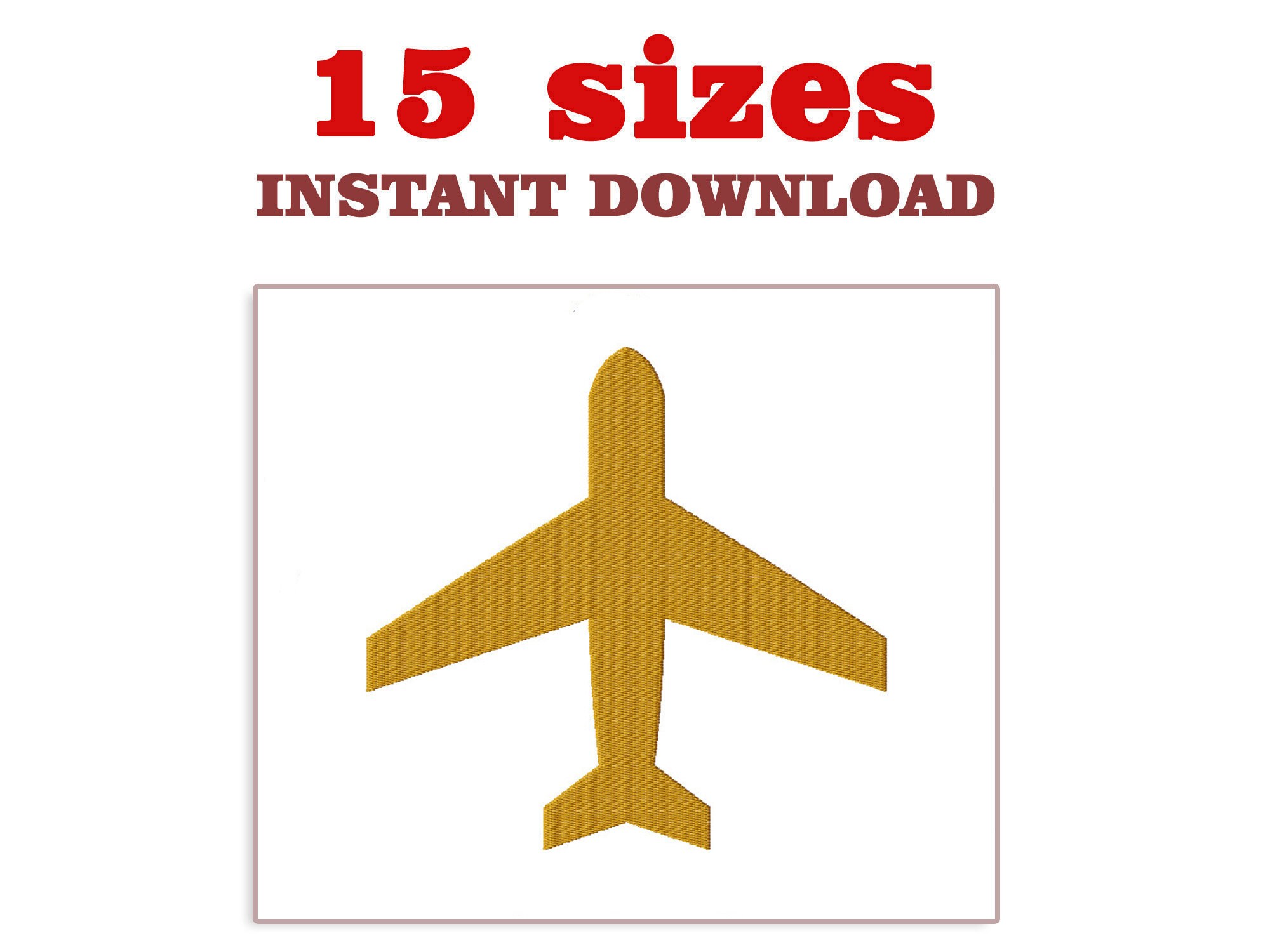 Airplane embroidery design small plane download height  etsy Airplane embroidery design small plane download height  etsy