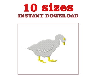 Borduurontwerp gans: minigansbestand (direct downloaden)