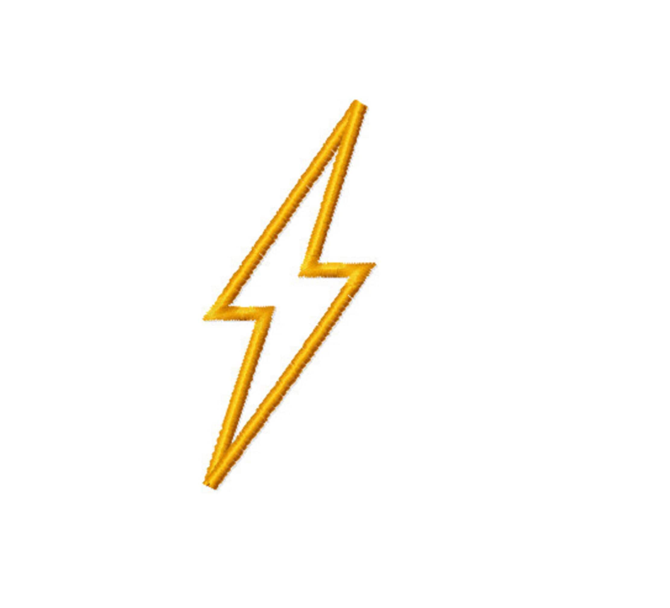 Lightning Bolt Applique Embroidery Design Set (digital Download) - Etsy