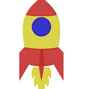 Space Rocket Embroidery Design (instant Download) - Etsy