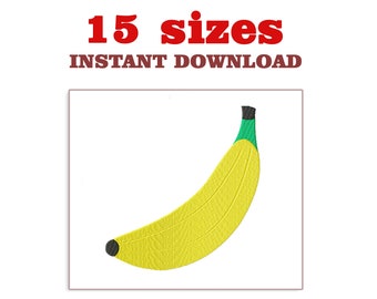 Banana Embroidery Designs: Machine Embroidery File (Instant Download)