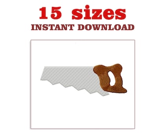 Handsaw Embroidery Design: Machine Embroidery File (Digital Download)