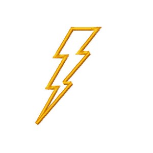 Lightning Bolt Applique Embroidery Design Set (digital Download) - Etsy
