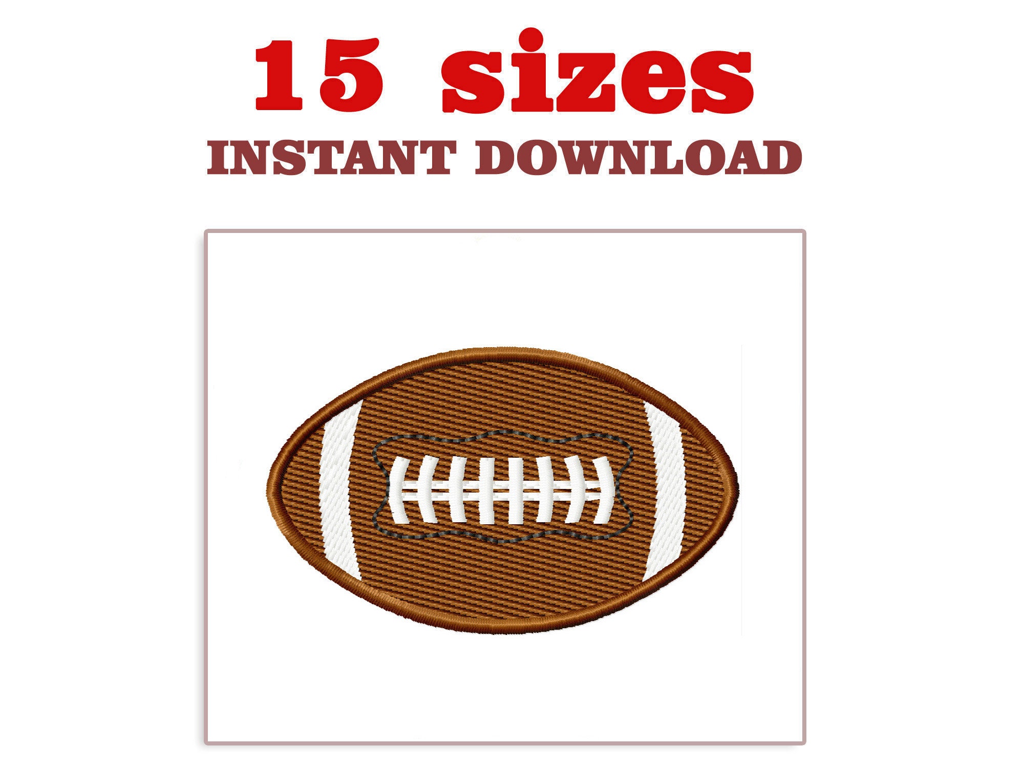 Football Embroidery design Download Embroidery Ball Sport Etsy