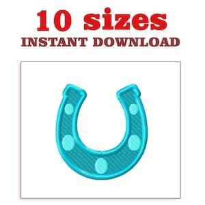 Horseshoe Embroidery Design file, Horseshoe Download Embroidery, Horseshoe  machine embroidery designs file