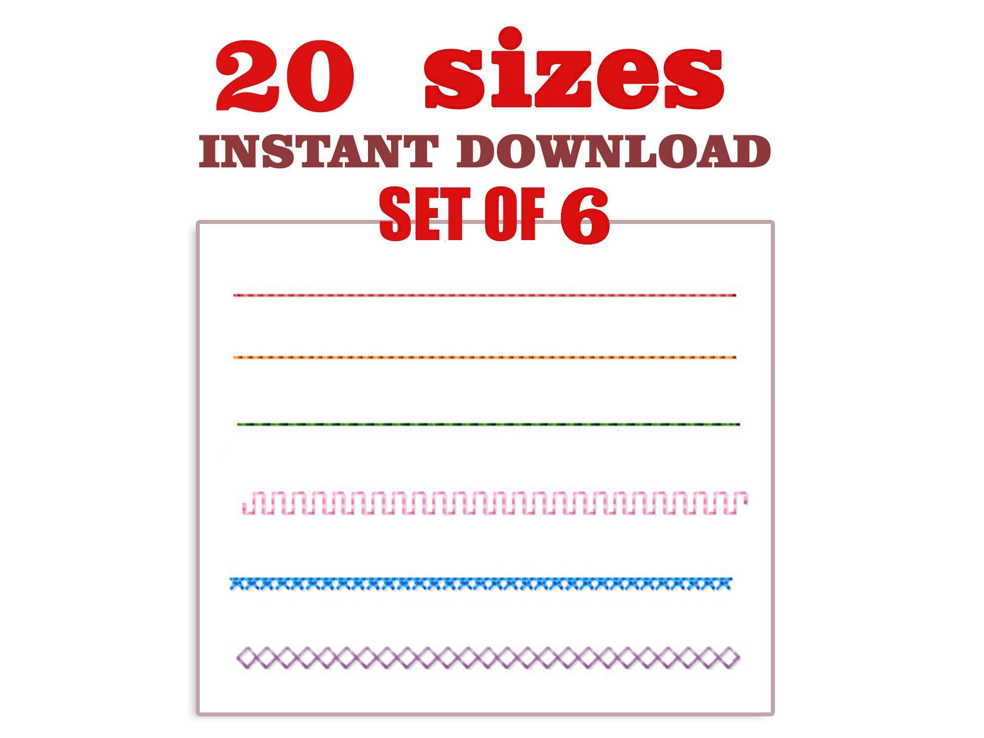 Single Line Stitch Embroidery Design: Redwork Machine Embroidery ...