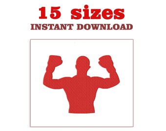 Diseño de bordado de boxeadores, diseño deportivo, boxeo