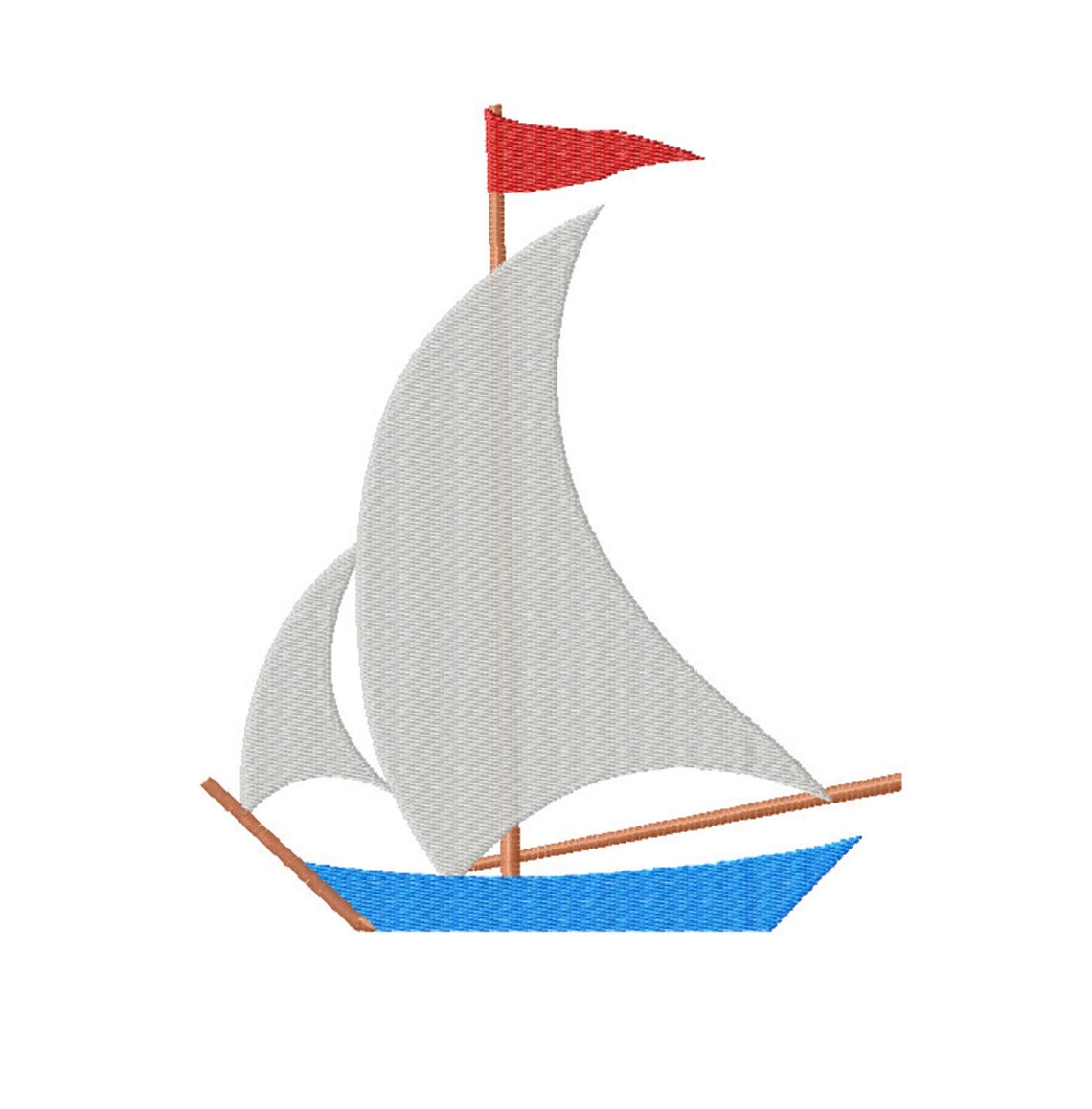 Sailboat Embroidery Design mini Sail boat Download height Etsy