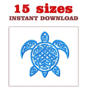 Celtic Turtle Embroidery Design file, Turtle Celtic machine embroidery design, Download Embroidery, machine embroidery designs Turtle