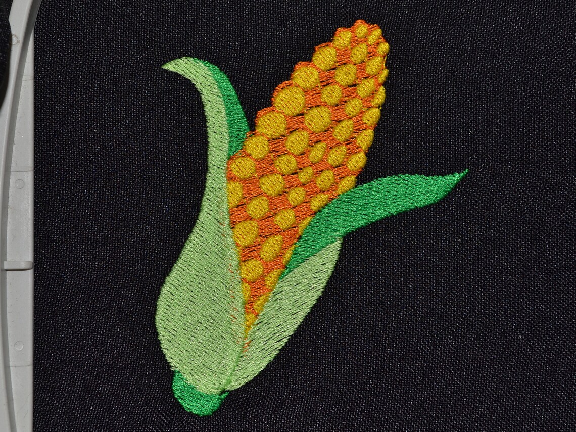 Corn Embroidery Design Corn Embroidery Pattern Machine Etsy