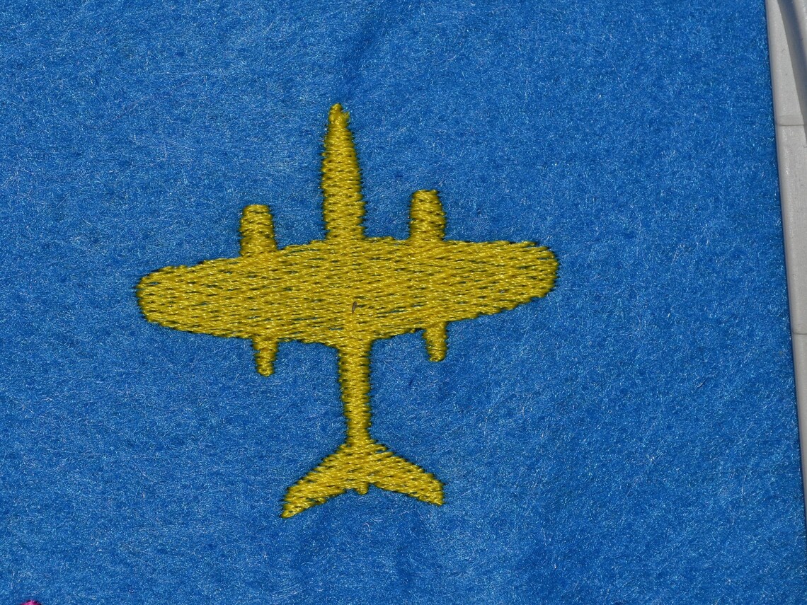 Airplane Embroidery Design Passenger Plane Download height Etsy