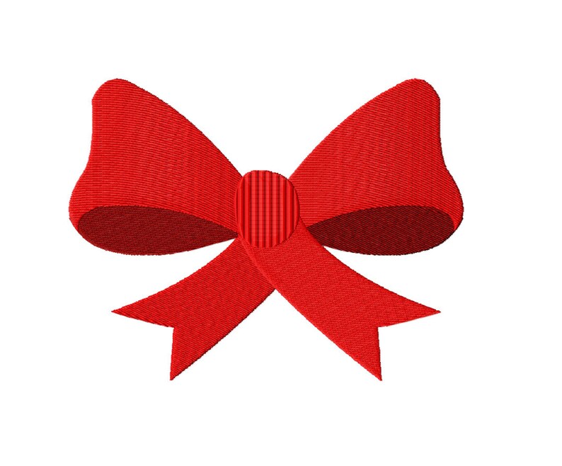 Machine Embroidery Bow Designs Bow Download Embroidery Etsy
