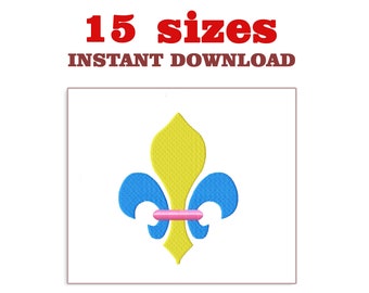 Fleur de Lis Embroidery Designs: Machine Embroidery (Digital Download)
